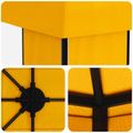 vidaXL Záhradný altánok 6 x 3 m Žltá Polyester a oceľ 190 gsm