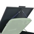 vidaXL Úložisko na 3 koše na kolieskach antracitové 207x79x117 cm oceľ