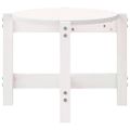 vidaXL Konferenčný stolík biely 87x48x35 cm borovicový masív