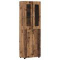 vidaXL Highboard FLORIN 60 x 35 x 182 cm Staré drevo Kompozitné drevo