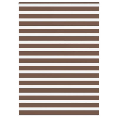vidaXL Zebra roleta hnedá 165x200 cm šírka látky 160,9cm polyester