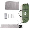 vidaXL Párty stan 10-miestny Zelená 185T Polyester s PU náterom