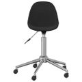 3086058 vidaXL Swivel Dining Chairs 4 pcs Black Fabric (2x333471)