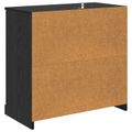 vidaXL Servírovacia skriňa 70 x 35,5 x 67,5 cm Čierny dub