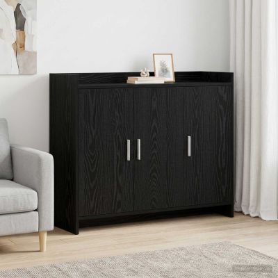 vidaXL Servírovacia skriňa Čierny dub 98,5 x 33 x 80 cm
