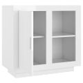 vidaXL Komoda lesklá biela 80x40x75 cm