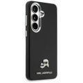 Karl Lagerfeld case Saffiano KC Metal Logo MagSafe pre Samsung Galaxy S26 Plus čierny