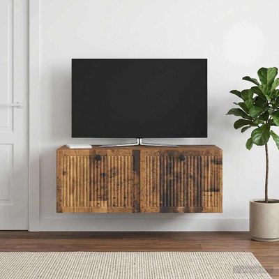 vidaXL Nástenná TV skrinka Nástenný Staré drevo 78,5 x 41 x 30 cm