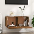 vidaXL Nástenná skrinka dymový dub 80x35x36,5 cm spracované drevo