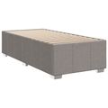 vidaXL Posteľ boxspring s matracom Sivohnedá 90 x 190 cm Látka