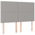 vidaXL Boxspring posteľ s matracom svetlosivá 100x200 cm látka