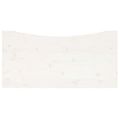 vidaXL Stolová doska, biela 110x55x2,5 cm, borovicový masív