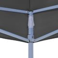vidaXL Strecha na párty stan 4,5x3 m, antracitová 270 g/m²
