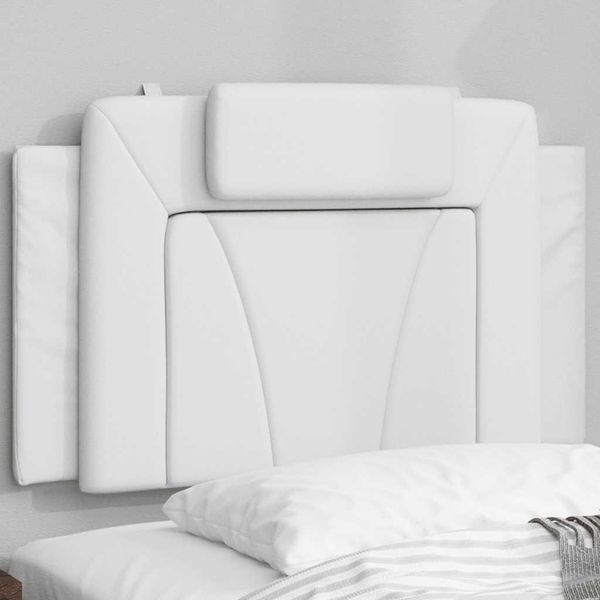 vidaXL Vankúš na čelo postele Viana biely 80 cm umelá koža