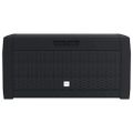 vidaXL Záhradný úložný box antracitový 119x48x60 cm polypropylénový