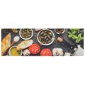 vidaXL Kuchynský koberec umývateľný Wine & Dinner 60x180 cm zamat