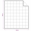 vidaXL Sada prikrývok 2 ks 260 x 240 cm Kapok a polyester Béžová