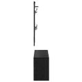 vidaXL Zostava nábytku do predsiene 4 ks Čierny dub 90 x 31 x 46,5 cm