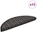 vidaXL Samolepiace schodové rohože 15 ks 56 x 17 x 3 cm Non-Slip