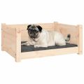 vidaXL Pelech pre psa 65,5x50,5x28 cm masívne borovicové drevo