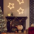 vidaXL Silueta vianočnej hviezdy so 48 LED diódami, teplá biela 56 cm