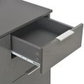 vidaXL Komoda sivá 107x35x80,5 cm vysokolesklá