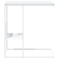 vidaXL Bočný stolík biely 55x36x59,5 cm spracované drevo