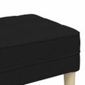 vidaXL lavička s vankúšom Čierna 113 x 57 x 39 cm látka