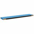 vidaXL Plávajúce nástenné police 2 ks modré 120x23,5x3,8 cm MDF