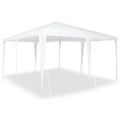 vidaXL Párty stan Biela 400 x 400 x 266 cm Polyetylén a oceľ