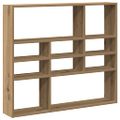 vidaXL Nástenná polička Artisan Dub 90x16x78 cm Drevo