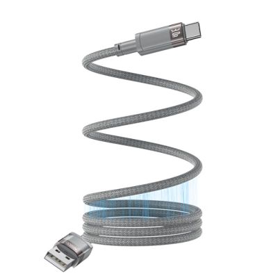 Yesido magnetický kábel CA173 18W usb/type-c 1M 3A šedá