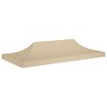 vidaXL Strecha na párty stan 6x3 m, béžová 270 g/m²