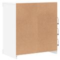 vidaXL Komoda s LED svetlami biela 60,5x37x67 cm