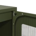 vidaXL Highboard Olive Green 36x39x123 cm Oceľ valcovaná za studena