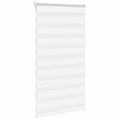 vidaXL Zebra roleta biela 90x100 cm šírka látky 85,9 cm polyester