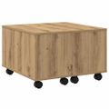 vidaXL Konferenčný stolík dub artisan 60x60x38 cm kompozitné drevo