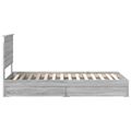 vidaXL Úložná posteľ Sivý Sonoma 75 x 190 cm Kompozitné drevo