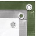 vidaXL Plachta 260 g/m² 3x3 m biela HDPE
