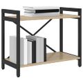 vidaXL Regál na knihy 60 x 30 x 50 cm Kompozitné drevo Sonoma dub