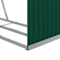 vidaXL Držiak na polená zelený 120x45x140 cm pozinkovaná oceľ