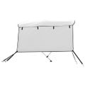 vidaXL Strieška Bimini s 3 oblúkmi a stenami 183x(170-182)x137 cm