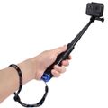 Selfie tyč Puluz pre športové fotoaparáty (DJI, GoPro, Insta360)(čierna)