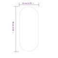 vidaXL Nástenné zrkadlo strieborné 80x35 cm okrúhle