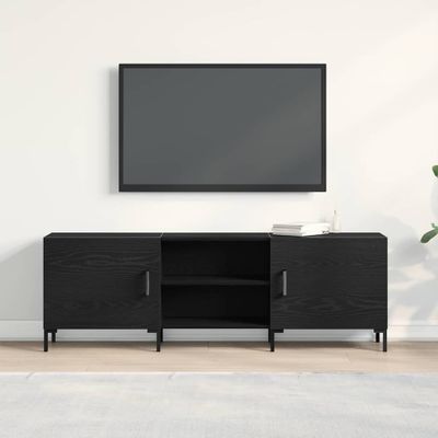vidaXL Zostava TV skriniek Nástenný Čierny dub 150 x 30 x 50 cm