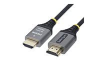Startech - Prémiový vysoká rýchlosť - kábel HDMI s ethernetom - HDMI samec (male) do HDMI samec (male) - 2 m - tienený - čierna a strieborná - podpora 1440p (UWQHD) 144Hz, podpora 4K60Hz, Audio Return Channel (ARC), pletený, podpora HDR10, ultra flexibilný, rýchlosť prenosu dát až 18 Gbps, high-flex, pasívny