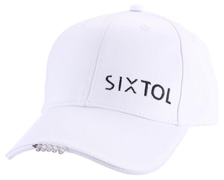 Kšiltovka s LED svetlom B-CAP 25lm, nabíjacia, USB, univerzálna veľkosť, biela SIXTOL