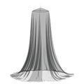 vidaXL Sieť proti komárom na posteľ 156 mesh Čierna ⌀56 x 220 cm