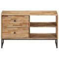 vidaXL TV stolík z recyklovaného teakového dreva 90x30x55 cm