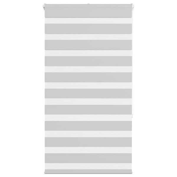 vidaXL Zebra roleta svetlosivá 75x150cm šírka látky 70,9 cm polyester